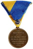 Osztrák-Magyar Monarchia 1880. "Ferenc József születésnapjának 50. évfordulója" aranyozott...