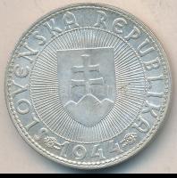 Szlovákia 1944. 10K Ag T:2
Slovakia 1944. 10 Koruna Ag C:XF