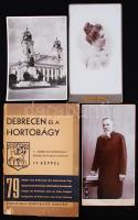 Debrecen és HOrtobágy képeskönyv 79 képpel, hozzá 3 db háború előtti debreceni fénykép