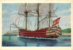 25 db modern hajó motívumlap / 25 modern ship motive cards