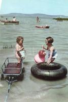 113 db modern, magyar városképes lap, benne egy Fertőd leporello / 113 modern, Hungarian postcards, ...