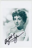 Elizabeth Taylor aláírt fotója, 11×8 cm