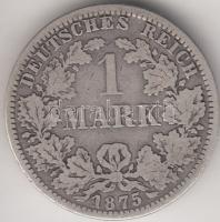 Német Birodalom 1875A 1M Ag T:3
German Empire 1875A 1 Mark Ag C:F