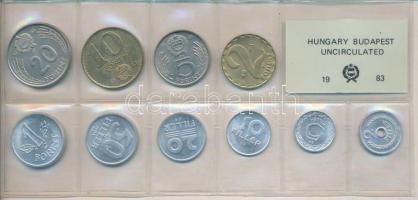 1983. 2f-20Ft 10db klf érmés forgalmi sor fóliatokban T:1