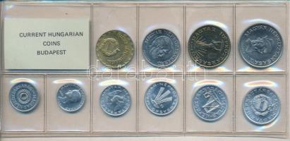 1985. 2f-20Ft 10db klf érmés forgalmi sor fóliatokban T:1