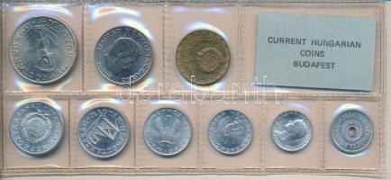 1977. 2f-10Ft 9db klf érmés forgalmi sor fóliatokban T:1