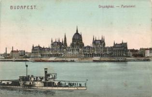 2 db régi Budapest képeslap, Szabadság tér és Országház / 2 pieces of Budapest postcards, Szabadság ...