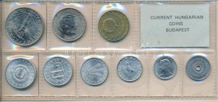 1980. 2f-10Ft 9db klf érmés forgalmi sor fóliatokban T:1