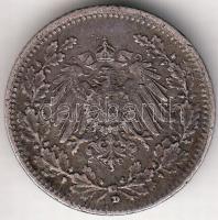 Német Birodalom 1918D 1/2M Ag T:2-
German Empire 1904D 1/2 Mark Ag C:VF