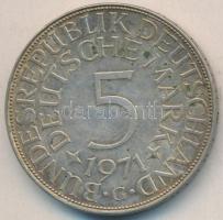 NSZK 1971G 5M Ag T:2,2- GFR 1971G 5 Mark C:XF,VF