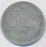 Ausztria 1868. 20Kr Ag T:2- Austria 1868. 20 Kreuzer Ag C:VF