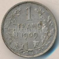 Belgium 1909. 1Fr Ag "II. Lipót" T:2- Belgium 1909. 1 Franc Ag "Leopold II" C:VF