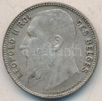 Belgium 1909. 1Fr Ag "II. Lipót" T:2-
Belgium 1909. 1 Franc Ag "Leopold II" C:VF