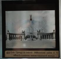 cca 1910 Budapest 26 db Uránia ismeretterjesztő által készített 8x8 cm-es üveg diapozitív / 
cca 191...