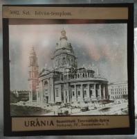 cca 1910 Budapest 26 db Uránia ismeretterjesztő által készített 8x8 cm-es üveg diapozitív / 
cca 191...