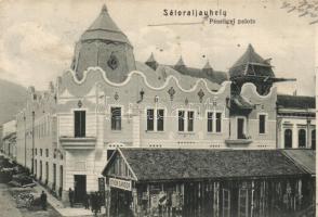 2 db régi magyar városképeslap: Sátoraljaújhely, Marosvásárhely / 2 pieces of old hungarian city postcards