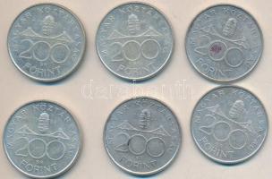 1994. 200Ft Ag "Deák" (6x) T:2