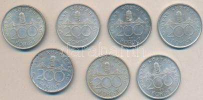 1993. 200Ft Ag "MNB" (7x) T:2