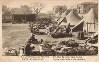 Military WWI, Balkan front, camp