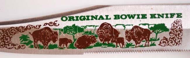Vadásztőr " Original Bowie knife" felirattal, rozsdamentes, eredeti tokjában, h:25 cm