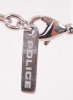Orvosi fém nyaklánc "Police" felirattal, h:40 cm