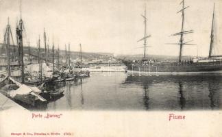 Fiume, port Baross, ships