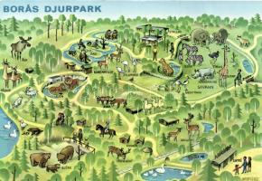 300 db modern térképes képeslap