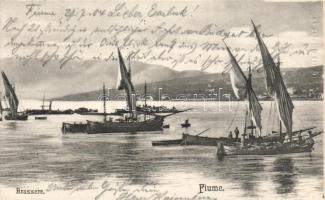 Fiume, sailing boats, Divald