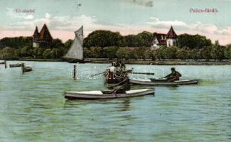 Palicsfürdő, lake, boats