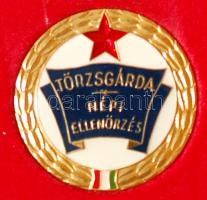 ~1960. "Törzsgárda Népi Ellenőrzés" zománcozott kitüntetés dísztokban T:1