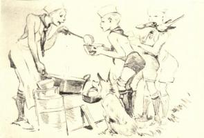 19 db főleg modern, Márton Lajos képeslap / 19 mainly modern Lajos Márton postcards