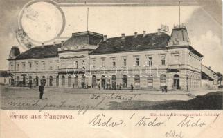 1899 Pancsova Roman catholic church community building, shop of Árpád Kovács (fa)