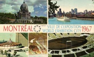 8 db modern képeslap: New York World's Fair 1964-1965 (5); Montréal Expo 67 (3)