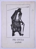 Pál Gyula (1928): Grafikák. 10 db ofszet mappában. Felesége által ceruzával jelzett. Sorszámozott 85/100. A lapok szélein foltokkal