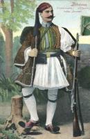 Greek Evzone soldier, folklore