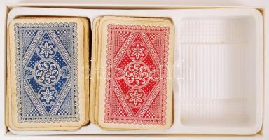 cca 1930 Piatnik francia kártya 2 pakli. Kártyaszignettával / 2 deck of Piatnik remy cards