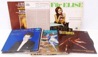 35db komolyzenei bakelit lemez (LP), 7db könnyűzenei kislemez (SP),5 db magyar rock kislemez: Omega,...