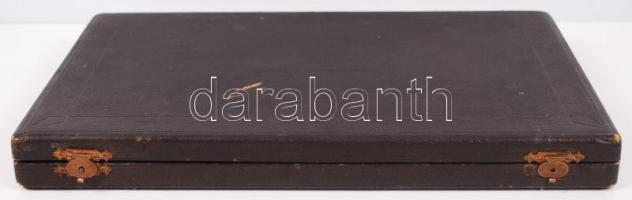 Evőeszközöket tartó üres doboz, 34×22 cm