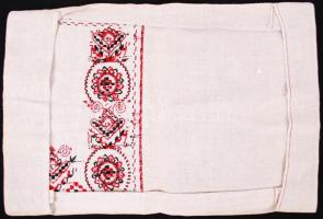 Hímzett textil könyvborító, 29×43 cm