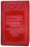 Angol-Magyar Bank Rt., Bőr-réz mini persely, hátoldalán irredenta ima, 11×7 cm