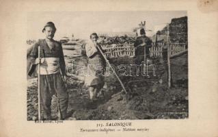 Native workers, Thessaloniki, folklore (EB)