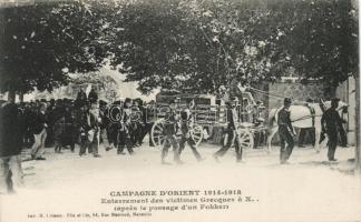 Military WWI, funeral of Greek vcitims