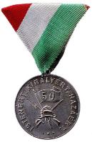 1937. "Istenért, Királyért, Hazáért / Gróf Széchenyi Harcos Egylet 1887-1937" 50 éves jubileumi jelvény mellszalagon T:2 Hungary 1937. "Széchenyi Warrior Association" decoration on ribbon C:XF