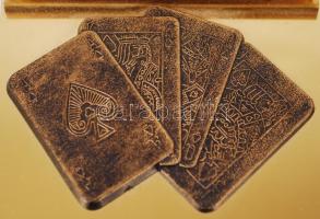 2 db Maccabi Bridge verseny díj, réz-műanyag, 11×7 cm (2×)