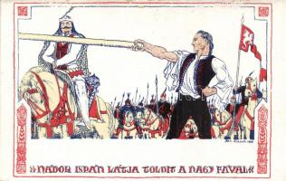 12 db régi, használatlan képeslap, Fáy Aladár Toldy sorozata