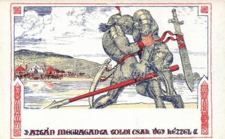 12 db régi, használatlan képeslap, Fáy Aladár Toldy sorozata