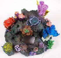 Akváriumi tétel: belsőszűrő (Pump HX), Air oxigén pumpa, akváriumi mű korall, mű növény / aquarium l...