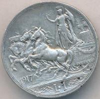 Olaszország 1917. 1L Ag T:2-
Italy 1917. 1 Lira Ag C:VF
