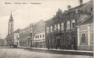 Ruma, main street, church,