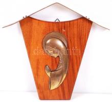 Jelzés nélkül: Madonna falra akasztható fém plakett 17x19 cm